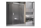 Drzwi prysznicowe Ravak Matrix MSDPS-100/100 R ze ścianką stałą biel + transparent 