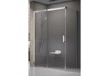 Drzwi prysznicowe Ravak Matrix MSDPS-100/100 L ze ścianką boczną biel + transparent - sanitbuy.pl
