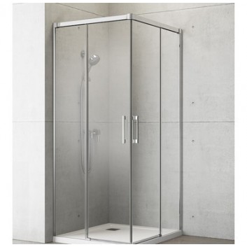 Kabina prysznicowa szkło przejrzyste chrom 90x80cm Radaway Idea KDD- sanitbuy.pl