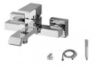 Bateria wannowa ścienna Bruma Linea wylewka 186 mm, chrom