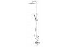 Zestaw natryskowy z baterią wannową i słuchawką Bruma Linea deszczownica 25 cm, chrom