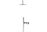 Zestaw natryskowy z baterią podtynkowa i słuchawką Bruma Linea deszczownica 20 cm, chrom