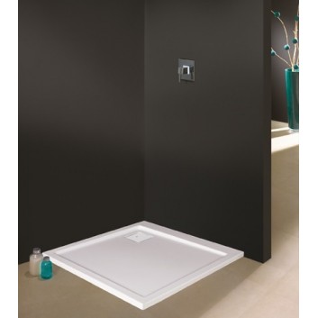 Brodzik kwadratowy Sanplast Prestige Mineral B-M/PR 90x90x1,5 900x900 biały- sanitbuy.pl