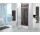 Drzwi przesuwne Sanplast D2L(P)/FREEZONE 120x190 cm profil srebrny matowy, szkło grey