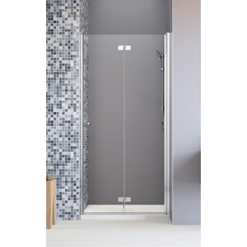 Drzwi prysznicowe Radaway Fuenta New DWB lewe 100 profil chrom, szkło przejrzyste- sanitbuy.pl