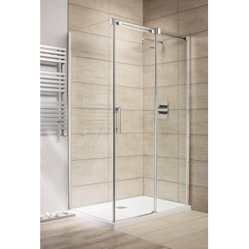 Drzwi prysznicowe 140 lewe Radaway Espera KDJ szkło przejrzyste, profil chrom- sanitbuy.pl