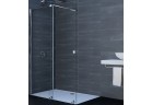 Drzwi suwane Huppe Xtensa Pure Walk-In 1401 - 1600 mm, lewe, 1-częściowe, el. stały, przezroczyste Anti-Plaque, czarny