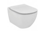 Miska WC Ideal Standard Tesi 53,5x36,5cm wisząca bezrantowa biała + deska Ideal Standard Tesi wolnoopadająca 