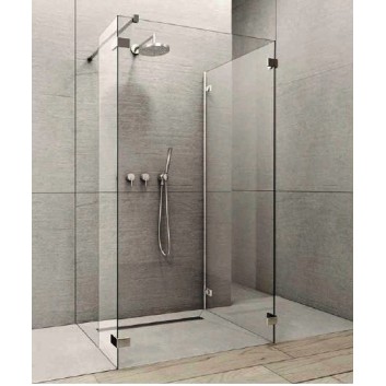 Kabina Radaway Euphoria Walk-in III 140, ścianki boczne 30 i 100 cm, chrom, szkło przeźroczyste- sanitbuy.pl