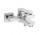 Bateria Omnires Parma wannowa natynkowa, chrom
