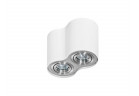 Lampa sufitowa natynkowa Azzardo Bross 2 White/Aluminium