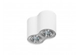 Lampa sufitowa natynkowa Azzardo Bross 2 White/Aluminium