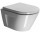 Miska WC GSI Norm 50x36cm wisząca bezrantowa z deską wolnoopadającą + zestaw mocujący, biała