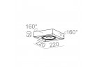 Kinkiet AQForm Cadra 111x1 QRLED, biały mat