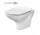 Miska WC wisząca Cersanit Carina Cleanon 52.5x35 cm, bez deski, biała