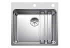Zlewozmywak stalowy jednokomorowy Blanco Etagon 500-IF/A 54x50 cm z korkiem automatycznym, stalowy 