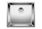 Zlewozmywak stalowy jednokomorowy Blanco Andano 450-U 49x44 cm podwieszany bez korka automatycznego, stalowy 