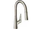 Bateria kuchenna Hansgrohe Talis S 160 z wyciąganą wylewką DN15, stalowy