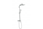 Komplet prysznicowy Hansgrohe Showerpipe Crometta E 240 1jt z baterią jednouchwytową DN15, chrom