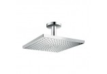 Deszczownica Hansgrohe Raindance E EcoSmart 30 cm kwadratowa z ramieniem sufitowym chrom 