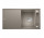 Zlew konglomeratowy + deska drewniana AXIA III 5 S Blanco Silgranit InFino 470x915 mm tartufo