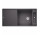 Zlew konglomeratowy + deska drewnianą AXIA III XL 6 S Blanco Silgranit prawa komora 1000x470mm szarość skały