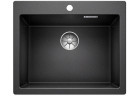 Zlew konglomeratowy Pleon 6 Blanco Silgranit 615x510 mm korek InFino z sitkiem, antracyt