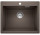 Zlew konglomeratowy Pleon 6 Blanco Silgranit 615x510 mm korek InFino z sitkiem, kawowy