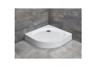 Radaway Patmos A Compact brodzik półokrągły 80cm biały