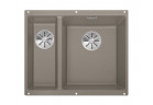 Zlewozmywak Blanco Subline 340/160-U Siligranit PuraDur 55,5x40cm PRAWY bez korka automatycznego, tartufo