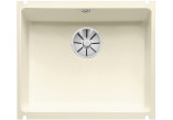 Zlewozmywak Blanco Subline 500-U ceramiczny PuraPlus 54.3x45.6cm bez korka automatycznego, magnolia połysk