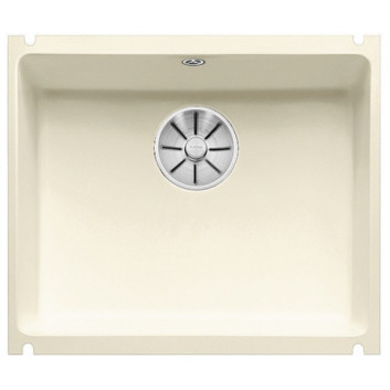 Zlewozmywak Blanco Subline 500-U ceramiczny PuraPlus 54.3x45.6cm bez korka automatycznego, biały- sanitbuy.pl