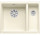 Zlewozmywak Blanco Subline  350/150-U ceramiczny PuraPlus bez korka autoamtycznego 56.7x45.6cm, magnolia połysk