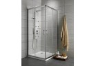  Kabina Radaway Premium Plus C/D 1200x800 mm kwadratowa z drzwiami dwuczęściowymi, szkło brązowe