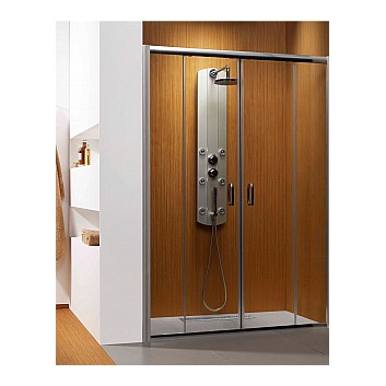 Drzwi do wnęki Dolphi  Radaway Premium Plus DWD 1400 mm podwójne, przesuwne, szkło brązowe- sanitbuy.pl