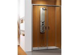 Drzwi do wnęki Dolphi  Radaway Premium Plus DWD 1400 mm podwójne, przesuwne, szkło przejrzyste- sanitbuy.pl