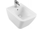Bidet wiszący Villeroy&Boch Finion 375 x 560 mm z przelewem do armatury 1-otworowej Stone White CerammicPlus biały