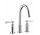 Bateria umywalkowa Axor Montreux dwuuchwytowa 3-otworowa z uchwytami jednoramiennymi, chrom