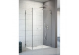Drzwi prysznicowe 140 cm ze ścianką stałą Radaway Arta KDS II lewe- sanitbuy.pl