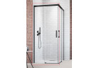 Drzwi suwane Radaway Idea Black 80 część lewa kabiny 78-79.5x200.5cm, szkło przejrzyste, profil czarny
