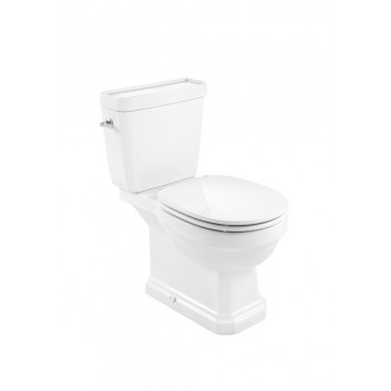 Miska WC Roca Carmen Rimless do kompaktu 67x37cm odpływ podwójny, biały- sanitbuy.pl