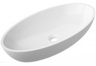 Umywalka nablatowa Omnires Siena L UN Marble+ 60x35cm, biała