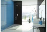 Ścianka prysznicowa Sanplast TX Walk-In 110x190 cm, profil srebrny błyszczący, szkło przezroczyste