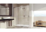 Drzwi prysznicowe Huppe Aura Elefance 1-częściowe 120x190cm Anti-Plaque, profil srebrny matowy, szkło przeźroczyste - sanitbuy.pl