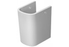 Półpostument Duravit DuraStyle do umywalek 45 powłoka WonderGliss, biały