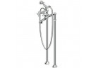 Wylewka wannowa Zucchetti Agora wolnostojąca wysokość 98cm, chrom