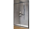 Drzwi do wnęki Novellini Zephyros 2P 2-częściowe 116x195 cm szkło transparent, profil czarny