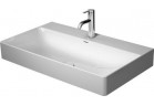 Umywalka meblowa Duravit DuraSquare, 80x47,  z otworem na baterię, biała