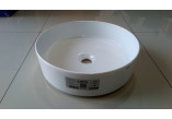 Umywalka Cielo Shui Comfort stawiana na blat, okrągła, 40x40 cm, biały