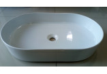 Umywalka nablatowa Cielo Shui 60x38 cm, biała 
